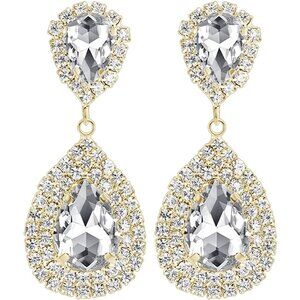 Wedding Non Piercing Rhinestone Star Clip on Earring Cartilage Jewelry Gift